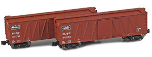 American Z Line ~ Z Scale ~ 40' Outside Braced Boxcar ~ 2-Car Set ~ Frisco SLSF #34331 & #34332 ~ 903171-1