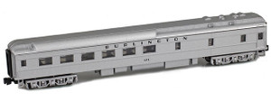 American Z Line ~ Z Scale ~ 36 Seat Diner Silver ~ Burlington #171 ~ 71518-2