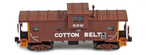 American Z Line ~ Z Scale ~ Wide Vision Caboose ~ Cotton Belt SSW #29 ~ 921003-2