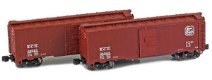 American Z Line ~ Z Scale ~ 40' AAR Boxcar ~ 2-Pack ~ Kansas City Southern KCS #14024 & #14097 ~ 904376-1