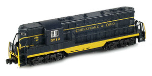 American Z Line ~ Z Scale ~ EMD GP7 ~ Chesapeake & Ohio C&O #5712 ~ DC Version ~ 6202-1