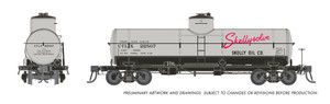 Rapido ~ HO Scale ~ Union X-3 8,000 Gal Tank Car ~ Skellysolve UTLX #22867 ~ Original Scheme ~ 159101-22867