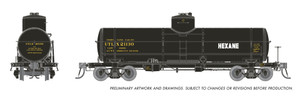 Rapido ~ HO Scale ~ Union X-3 8,000 Gal Tank Car ~ Union Tank Car UTLX #22629 ~ Hexane ~ 159108-22629