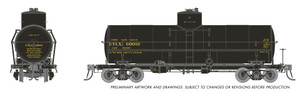 Rapido ~ HO Scale ~ Union X-3 10,000 Gal Tank Car ~ Union Tank Car UTLX #61714 ~ 1950s Scheme ~ 159202-61714