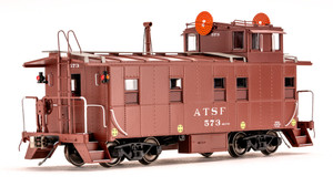 Class One Model Works ~ HO Scale ~ Peaked Roof Caboose ~ 500 Class Wig-Wag ~ Santa Fe ATSF #573 ~ CB00107