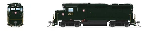 Broadway Limited ~ HO Scale ~ EMD GP30 Low Nose ~ Stealth ~ DC Version ~ Pennsylvania PRR #2211 ~ 9574