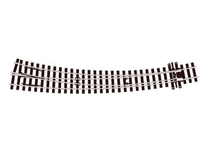 Peco ~ HOm Scale ~ (12mm Meter Gauge) Code 75 ~ Curved Right Hand Electrofrog Turnout ~ SL-E1486