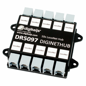 Digikeijs DR5097 DigiNetHub - 10 Way LocoNet Splitter Works With Digitrax