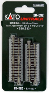 Kato ~ N Scale ~ UniTrack Assortment 33mm 1 5/16 (4 pcs) 38mm 1 1/2" (4 pcs) ~ 20-092