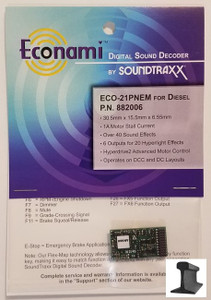 Soundtraxx Econami ~ ECO-21 Pin NEM Diesel Sound Decoder ~ 882006