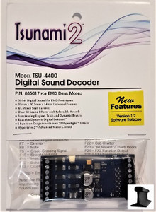 Soundtraxx Tsunami 2 ~ TSU-4400 EMD Diesel DCC Sound Decoder 4 Amp ~ 885017