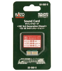 Kato ~ 3rd Generation GE Diesel Soundcard for Sound Box ~ 22-202-3