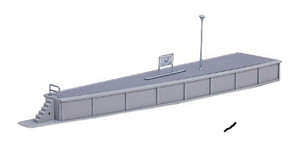 Kato ~ N Scale ~ UniTrack Island Platform End #2 ~ 7 7/8" Long ~ 23-103