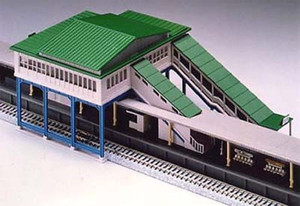 Kato ~ N Scale ~ UniTrack Overhead Station Building Pre-Built ~ 23-200