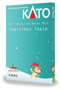 Kato ~ N Scale ~ Operation North Pole Christmas Train F40PH ~ 6pcs ~ With Bookcase ~ 1062017