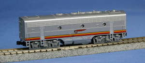 Kato ~ N Scale ~ EMD F7B Santa Fe Warbonnet ~ 176-2211