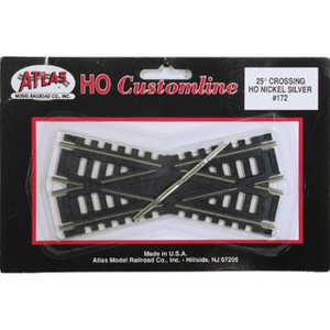 Atlas ~ HO Scale ~ Code 100 Track ~ 25-Degree Custom Line Crossing ~ 172