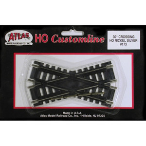Atlas ~ HO Scale ~ Code 100 Track ~ 30-Degree Custom Line Crossing ~ 173