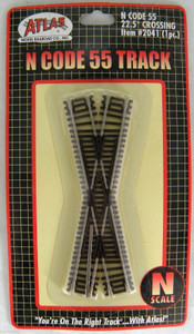 Atlas ~ N Scale ~ Code 55 Track ~ 22.5 Degree Crossing ~ 2041