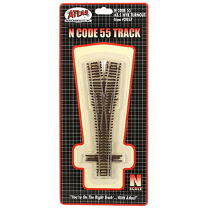 Atlas ~ N Scale ~ Code 55 Track ~ 3.5 Wye Turnout ~ 2057