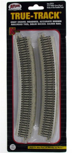 Atlas ~ N Scale ~ Code 65 ~ True-Track ~ 15.5" Radius 22.5 Degree Curved (8 pcs) ~ 2416