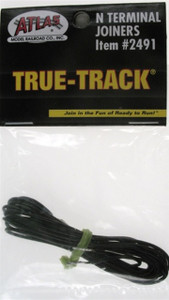Atlas ~ N Scale ~ Code 65 ~ True-Track ~ Terminal Rail Joiners (1 pair) ~ 2491