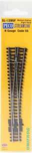 Peco ~ N Scale ~ Code 55 ~ Right Hand ~ Medium Radius Switch Turnout ~ Unifrog ~ SL-U395F