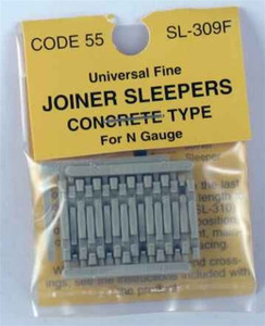 Peco ~ N Scale ~ Code 55 & 80 ~ Concrete Joiner Ties (24 pcs) ~ SL-309F