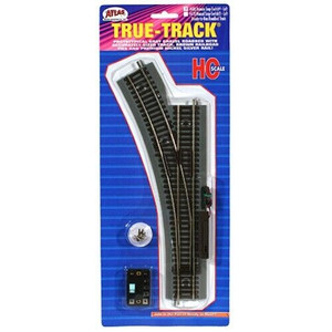 Atlas ~ HO Scale ~ True Track ~ Left Hand Remote Snap Switch ~ 480