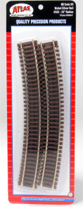 Atlas ~ HO Scale ~ Code 83 ~ 22" Radius Curve Track ~ 6 Pieces ~ 535