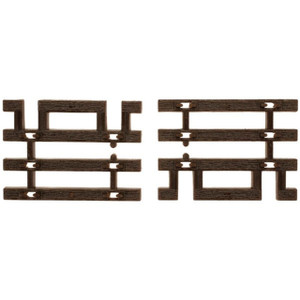Atlas ~ HO Scale ~ Code 83 ~ Brown Tie End Sections ~ (12 pcs) ~ 598