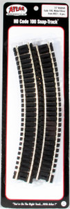 Atlas ~ HO Scale ~ Code 100 ~ 15" Radius Curve Track ~ (6 pc) ~ 831
