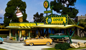 Woodland Scenics ~ HO Scale ~ D's Diner Kit ~ PF5188