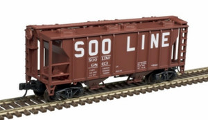 Atlas ~ N Scale ~ Trainman PS-2 Covered Hopper ~ SOO #6863 ~ 50004177
