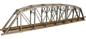 Central Valley Model Works ~ HO Scale ~ 200 foot 1 Track Parker Truss Bridge Kit ~ 1901