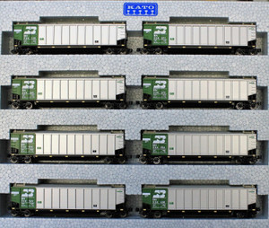 Kato ~ N Scale ~ Burlington Northern ~ Bethgon Protein Gondola 8-Car Set #1 ~ 106-4650