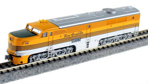 Kato ~ N Scale ~ Denver & Rio Grande Western PA-1 #6013 Aspen Gold 4 Stripe ~ 176-4108