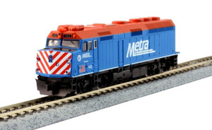 Kato ~ N Scale ~ Chicago Metra ~ #142 F40PH Ditch Lights ~ Ravinia TCS ~ DCC ~ 176-9104DCC