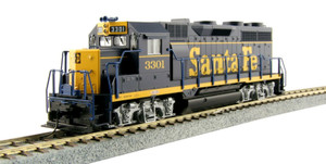 Kato ~ HO Scale ~ Santa Fe ~ ATSF ~ GP35 Phase 1a Dress Blue #3301 ~ 37-3021
