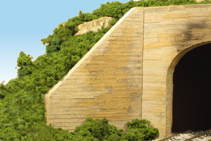 Monroe Models ~ HO Scale ~ Wing Walls Board Formed Concrete For Tunnels or Bridges (2 pcs) ~ 126