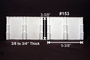 Monroe Models ~ HO Scale ~ Retaining Walls B&O Style Brick (2 pcs) ~ 153