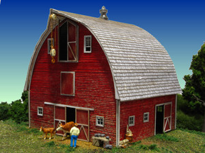 Monroe Models ~ HO Scale ~ Bob's Barn Classic American Style Laser Kit ~ #2211