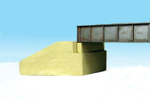 Monroe Models ~ HO Scale ~ Bridge Abutments Board Formed Concrete ~ For Atlas & CV Plate Girder (2 pcs) ~ #555