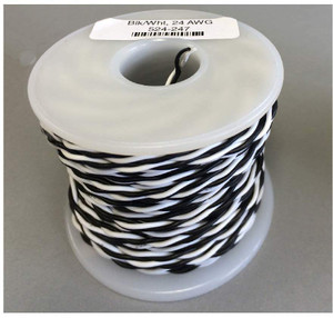 NCE ~ Black & White ~ 24 AWG Stranded Twisted Pair 100' ~ 5240247