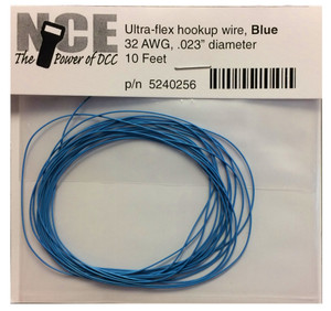 NCE ~ Blue Ultraflex Wire ~ 32AWG ~ 10 Feet ~ 5240256