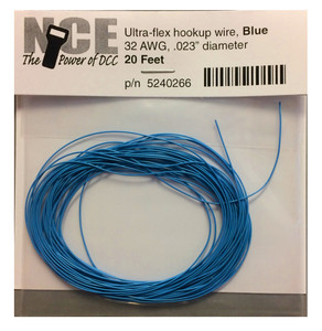 NCE ~ Blue Ultraflex Wire ~ 32AWG 20 Feet ~ 5240266