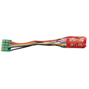 Digitrax DZ146PS 1 Amp Z / N / HO Scale DCC Decoder With Medium Plug 1" Harness