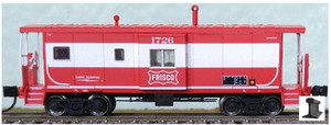 Bluford Shops N Scale Frisco SLSF #1735 Bay Window Caboose 44091