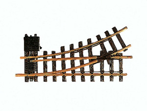 LGB G Scale Left Manual Turnout, R1, 30° (1 pc) 12100