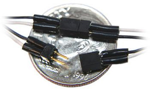 TCS ~ 2-Pin Mini Connector (Black and White Wires) ~ 1301